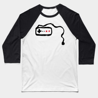 Video Game Controller Doodle Black Baseball T-Shirt